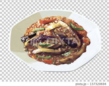 麻婆茄子(八角盤) 麻婆茄子(八角盤) 137320694