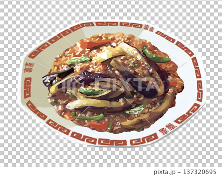 Mapo eggplant (red Chinese dish) Mapo eggplant (red Chinese dish) 137320695