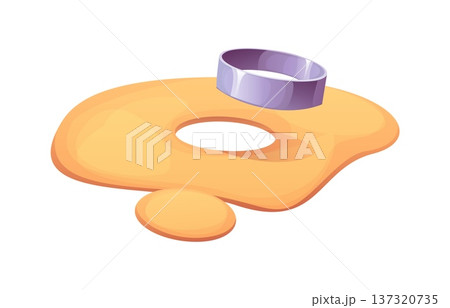 Round metal ring cutting a circle from a soft sheet of dough, showing baking process, shaping and preparation steps. Cartoon vector molding pastry before further cooking or baking cookies on kitchen Round metal ring cutting a circle from a soft sheet of dough, showing baking process, shaping and preparation steps. Cartoon vector molding pastry before further cooking or baking cookies on kitchen 137320735