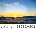 雲海・ドラマチックな輝きの世界 137320802
