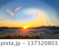雲海・ドラマチックな輝きの世界 137320803