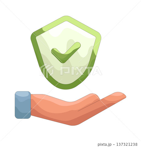 Illustration of shield Illustration of shield 137321238