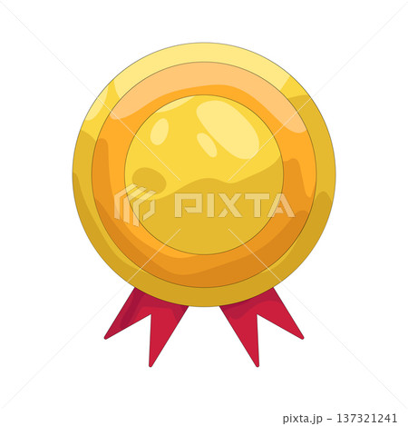 Illustration of gold badge 137321241