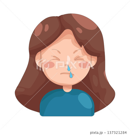 Illustration of Runny nose Illustration of Runny nose 137321284