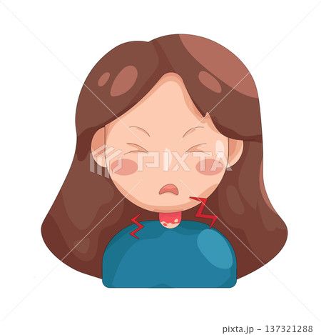 Illustration of Sore throat 137321288