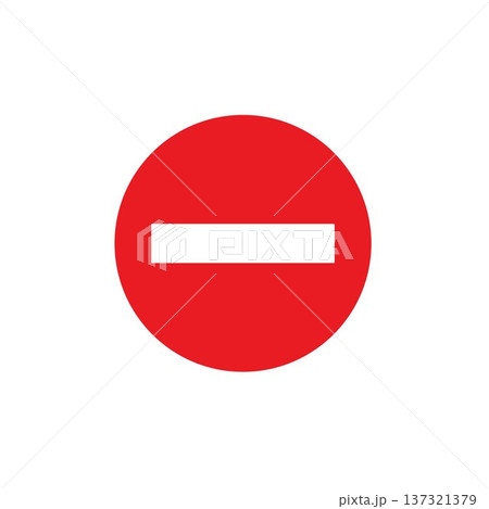 No Entry Sign.A Universal Symbol of Restriction and Prohibition No Entry Sign.A Universal Symbol of Restriction and Prohibition 137321379