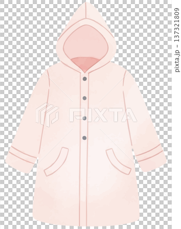 雨衣水彩插圖 137321809