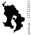 鹿児島県の地図（シルエット） 137322011