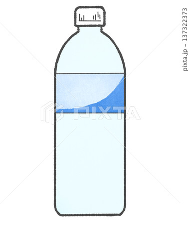 ペットボトルに入った水のイラスト 137322373