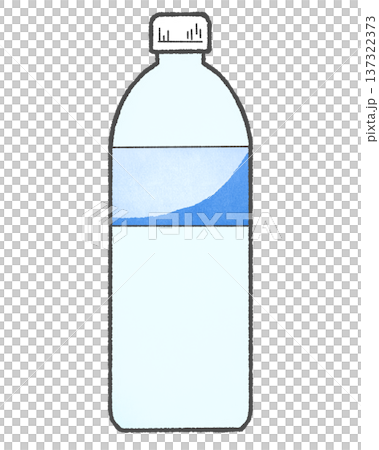 塑料瓶裡的水的插圖 137322373