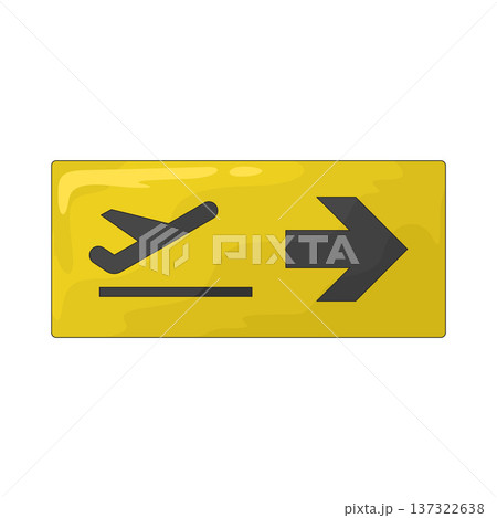 Illustration of Airport Sign Illustration of Airport Sign 137322638