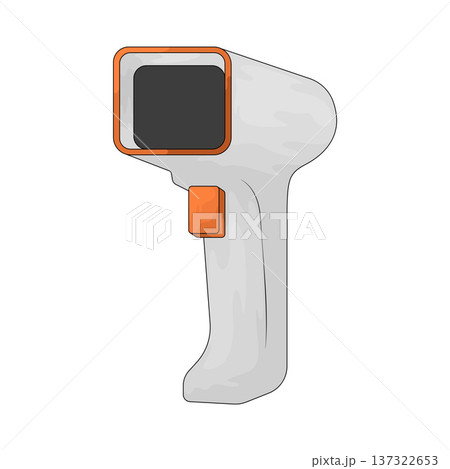 Illustration of Barcode Scanner Illustration of Barcode Scanner 137322653
