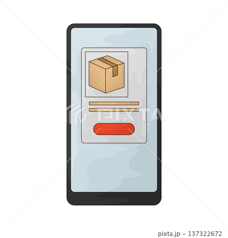 Illustration of Online Order 137322672
