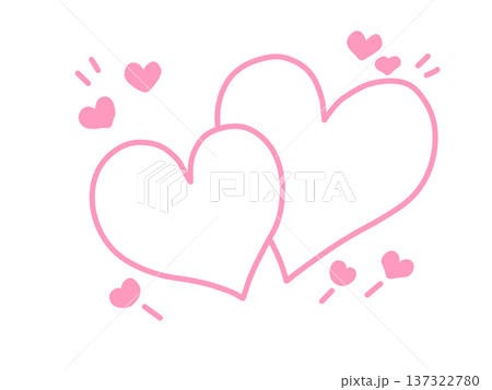 ハートアイコン シンプル ピンク ハートアイコン シンプル ピンク 137322780