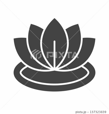 Lotus Flower icon. Suitable for mobile apps, web apps and print media. 137323839