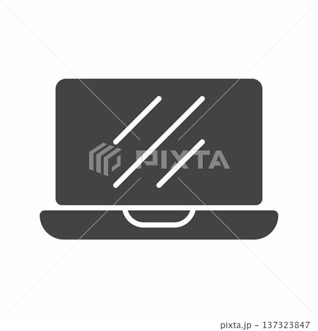 Laptop icon vector image. Suitable for mobile application web application and print media. Laptop icon vector image. Suitable for mobile application web application and print media. 137323847
