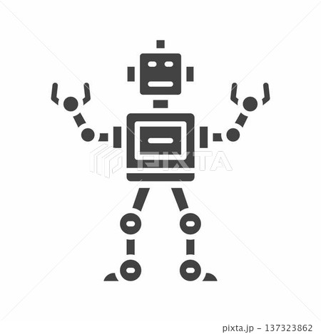 Humanoid Robot icon vector image. Suitable for mobile application web application and print media. 137323862