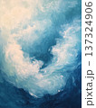 Dreamy swirling clouds in soft blues and whites create serene, atmospheric texture 137324906