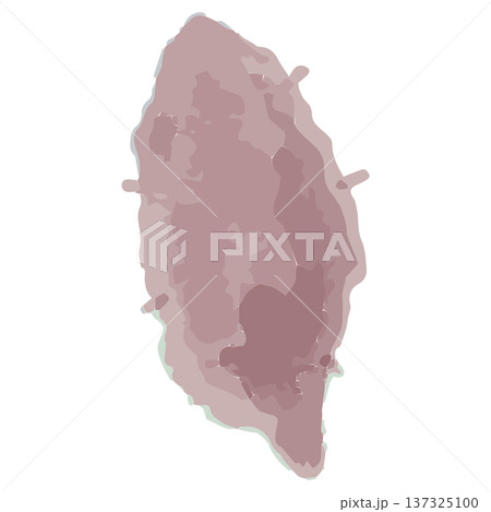 幼稚園・保育園向け 10月のやさしい水彩挿絵イラストシリーズ｜さつまいも 137325100