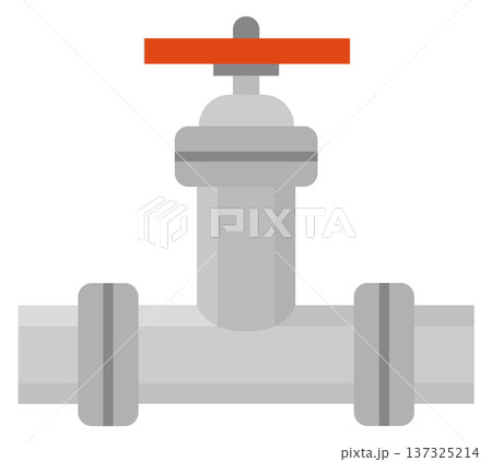Plumbing valve pipe fitting. Metal industrial construction Plumbing valve pipe fitting. Metal industrial construction 137325214