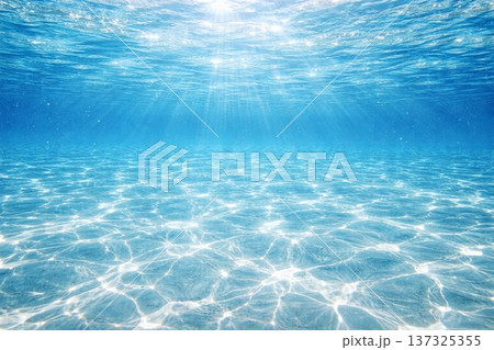 背景素材　水中　海中 137325355
