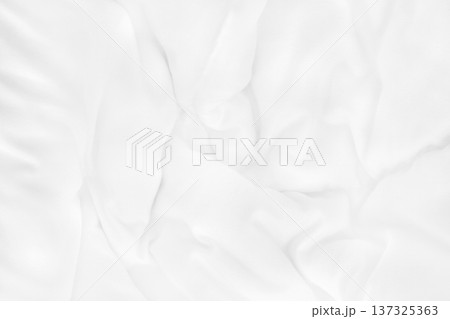 Close up top view of white bedding sheet and wrinkle messy blanket in bedroom after wake up in the morning. Close up top view of white bedding sheet and wrinkle messy blanket in bedroom after wake up in the morning. 137325363