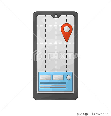 Illustration of Tracking App Illustration of Tracking App 137325682