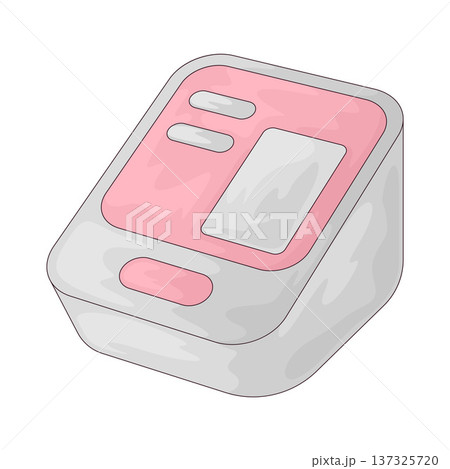 Illustration of Blood Pressure Monitor 137325720