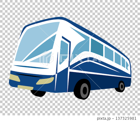 Illustration of sightseeing bus 137325981