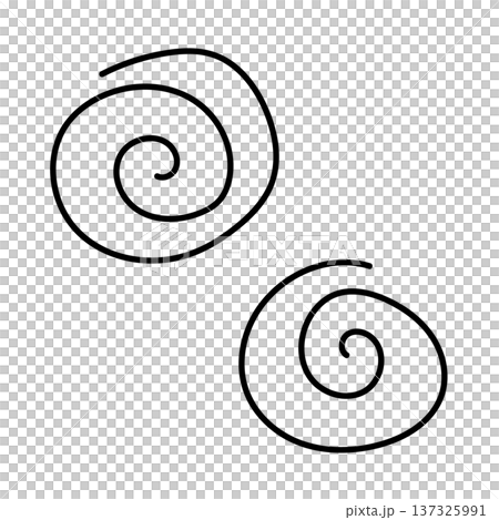 螺旋線、眩暈、混亂、漫畫符號 137325991