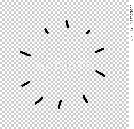 ぽやぽや　点々　光　漫符 137325993