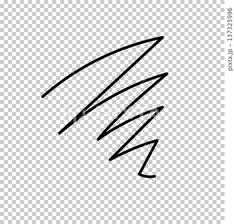 ギザギザの線 もやもや 漫符 ギザギザの線 もやもや 漫符 137325996