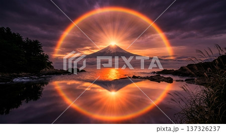 【AI生成】富士山絶景 3302001 137326237