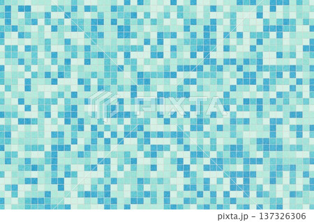 Turquoise and aqua blue swimming pool mosaic tile texture for summer vacation resort design Turquoise and aqua blue swimming pool mosaic tile texture for summer vacation resort design 137326306