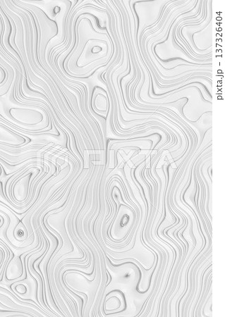 White 3D abstract topographic wavy lines background with soft shadows and liquid flowing relief texture. White 3D abstract topographic wavy lines background with soft shadows and liquid flowing relief texture. 137326404