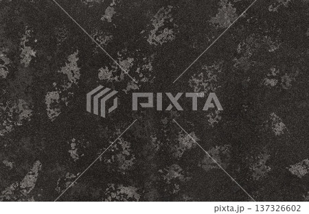 Dark textured background with metallic flecks and silver glitter particles on charcoal surface. 137326602