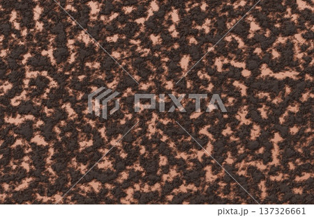 Copper and black rusted metal abstract rough surface texture background. 137326661