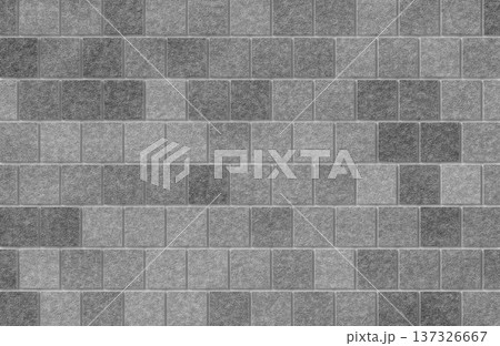 Grey square stone block wall or concrete tile texture background. Grey square stone block wall or concrete tile texture background. 137326667