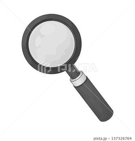 Illustration of Magnifying Glass 137326764
