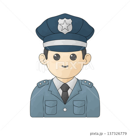 Illustration of Policeman Avatar 137326779