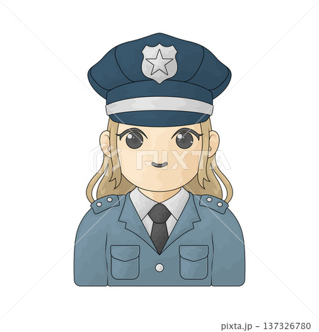 Illustration of Policewoman Avatar Illustration of Policewoman Avatar 137326780