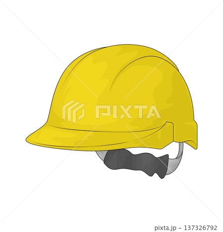 Illustration of Safety Helmet Illustration of Safety Helmet 137326792