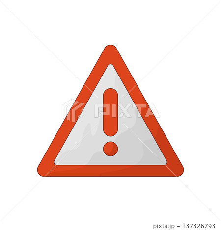 Illustration of Warning Signal Illustration of Warning Signal 137326793