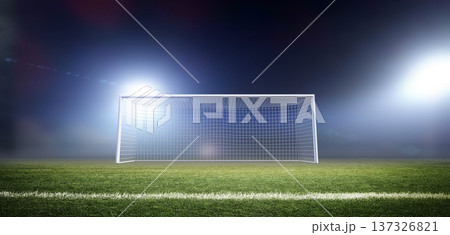 Soccer stadium at night Soccer stadium at night 137326821