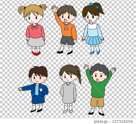 可愛的兒童插畫集 137329250