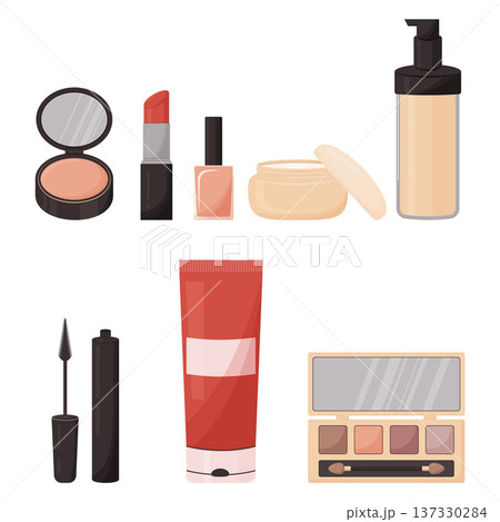 assortment of cosmetics assortment of cosmetics 137330284