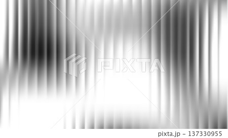 Ribbed glass background with refraction effect. Reeded glass with black and white gradient. Abstract vector background 137330955