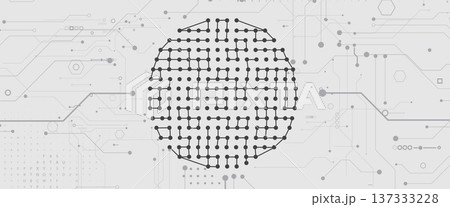Abstract earth technology concept in dark network system 137333228