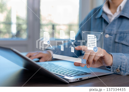 Digital Document Management and File Verification System Concept 137334435