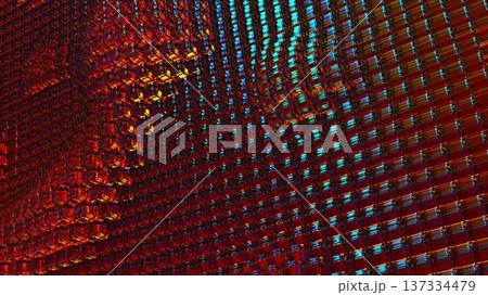 waves dispersion blocks. Computer generated 3d render waves dispersion blocks. Computer generated 3d render 137334479